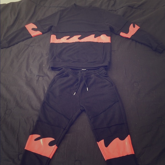 pink dolphin sweat suit